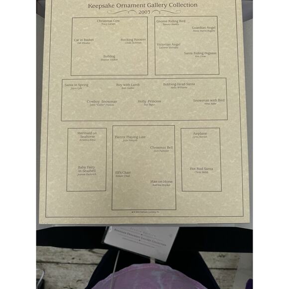 2003 Hallmark Ornament Club Exclusive Studio Edition Gallery Collection New! NIB - Picture 9 of 12